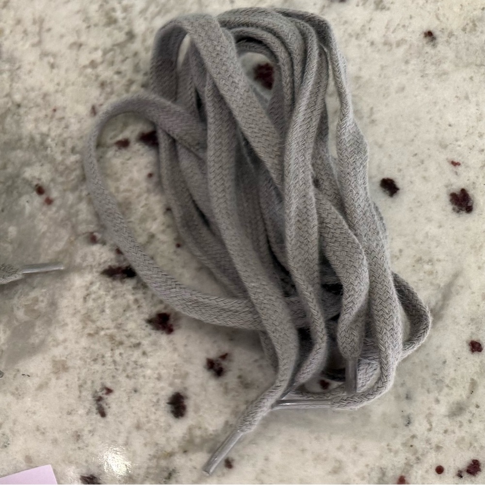 Golden Goose Gray Flat Shoelaces
